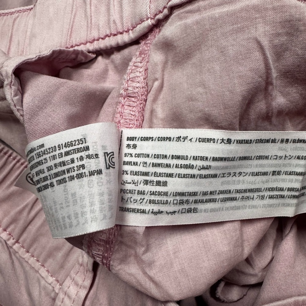 Abercrombie & Fitch Garment Dyed Pink Cargo Pant 31 12R - Picture 6 of 6